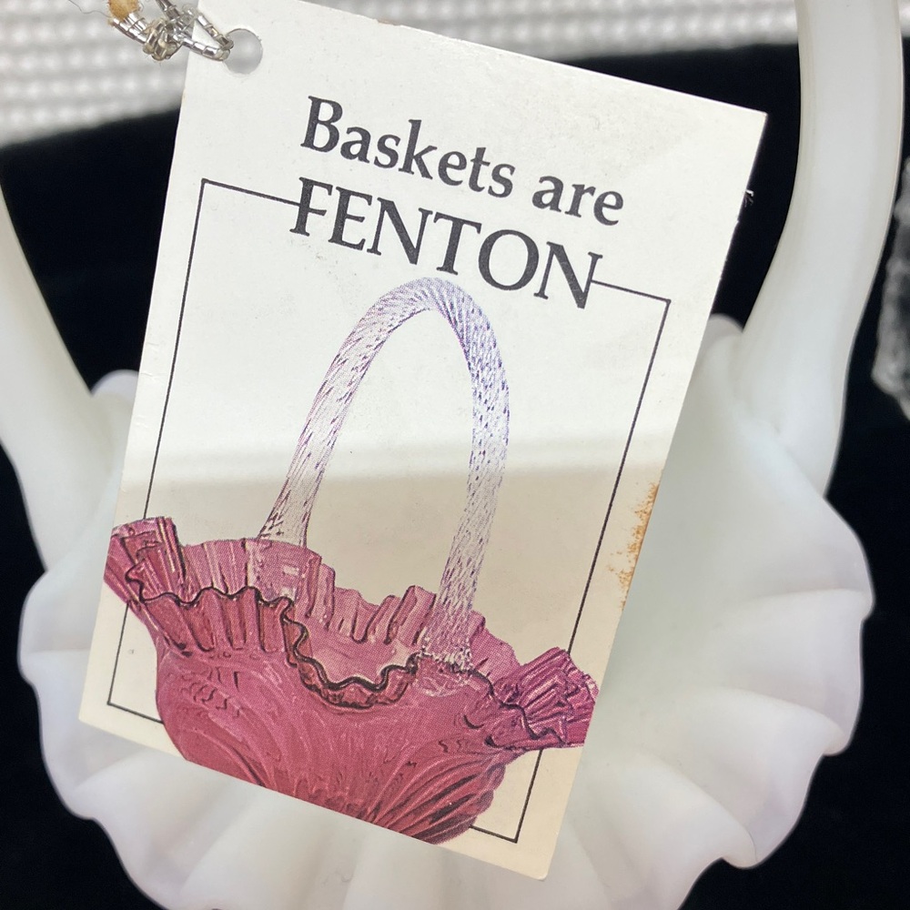 Fenton “Rose Garden” Floral Basket - Picture 9 of 11